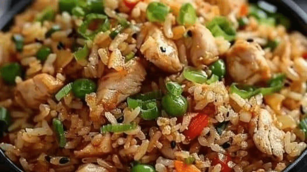 Garlic Chicken Fried Rice Recipe